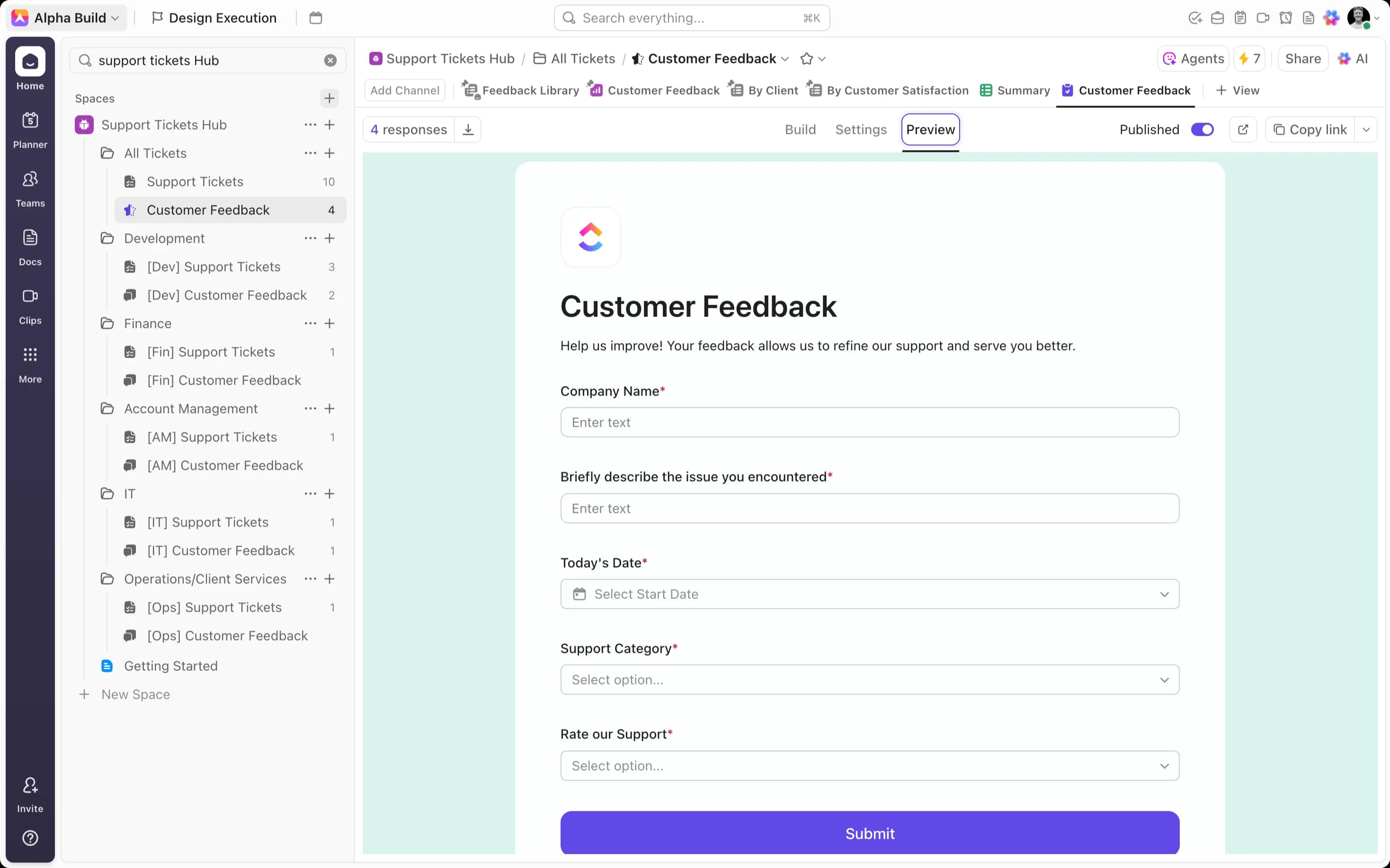 Customer Feedback