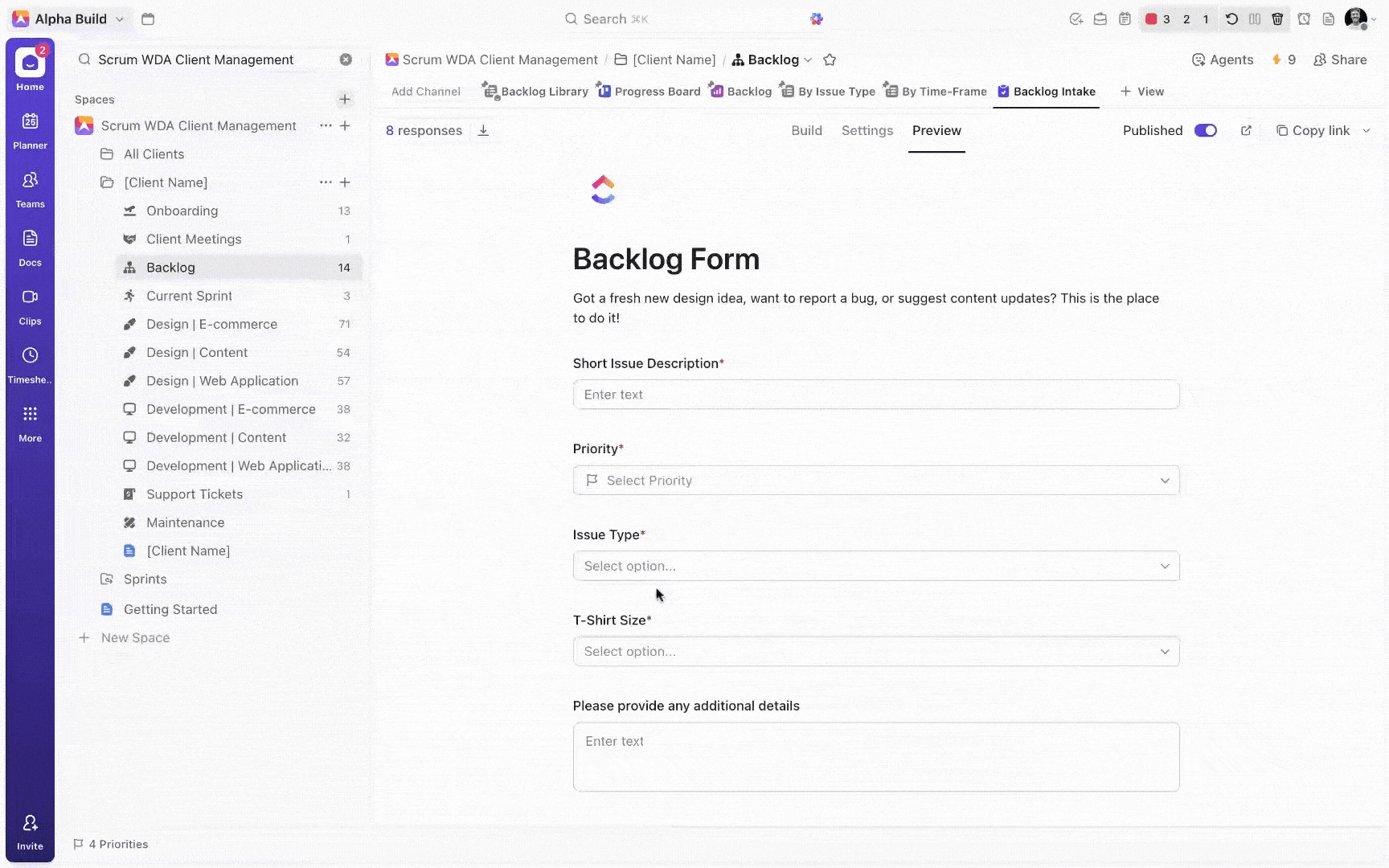 Backlogs and Sprints: Balancing Granular Visibility with Global Oversight