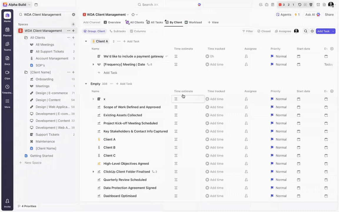 Backend Setup: Client Dropdowns and Relationship Fields