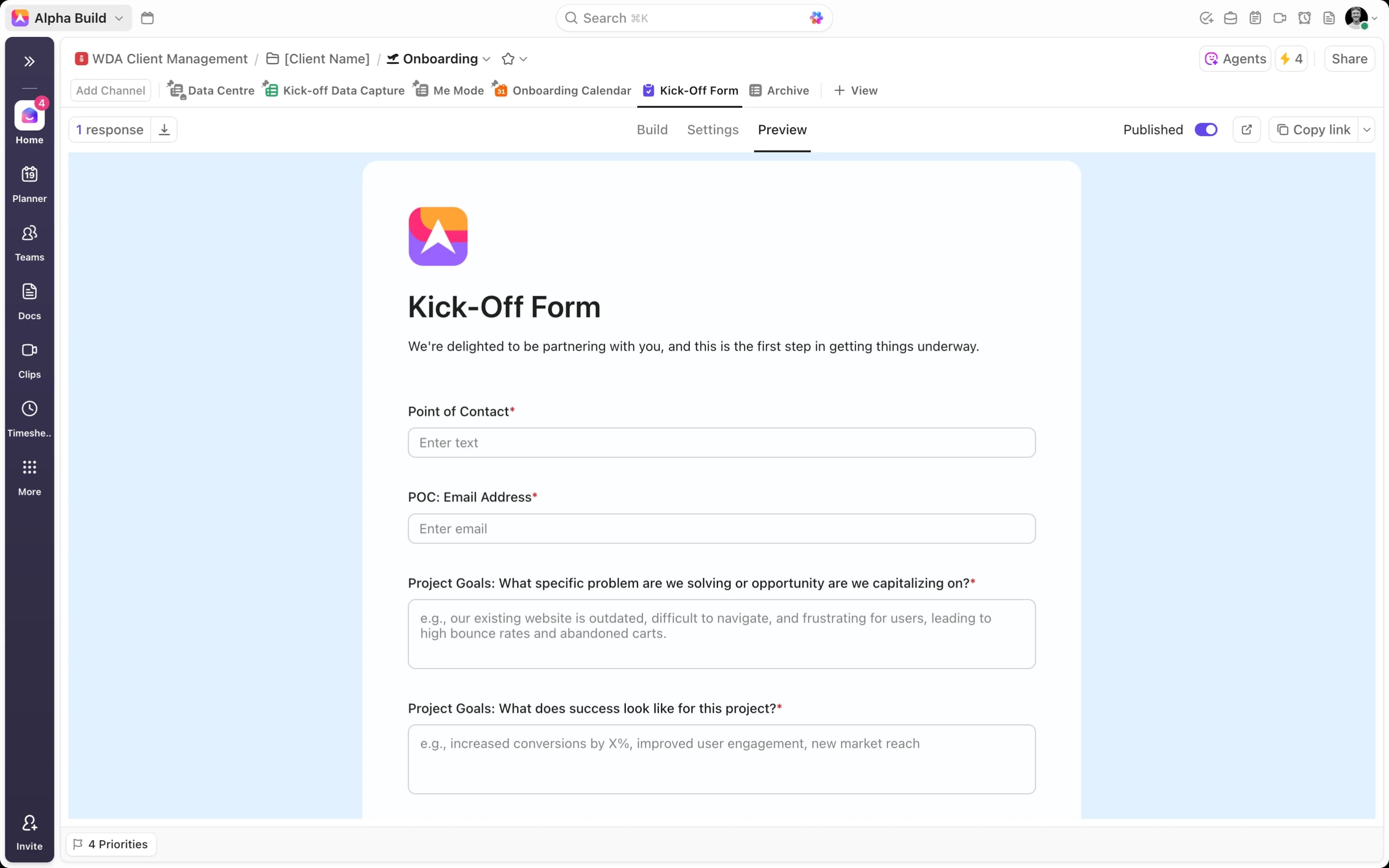 Custom Workflows to Handle all Client-Related Tasks