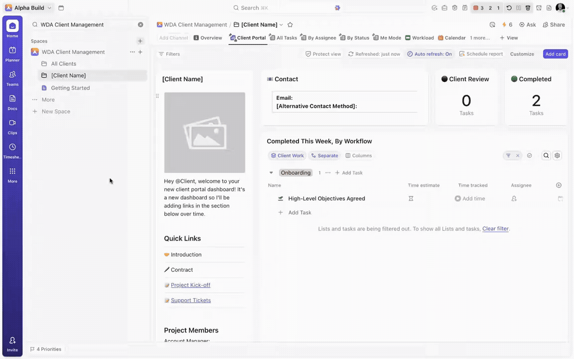 Save time with Optimized Client Folder Templates