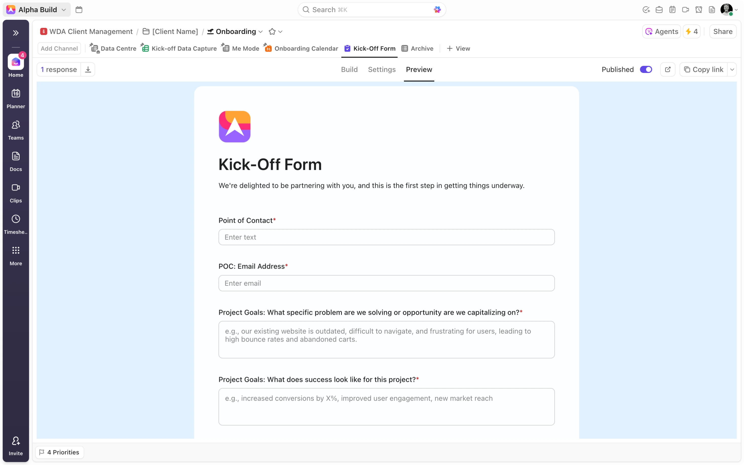 Custom Workflows to Handle all Client-Related Tasks